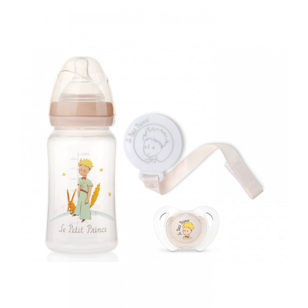 Σετ Μπιμπερό 250ml Πιπίλα & Κλιπ Le Petit Prince, Kiokids Φαγητό