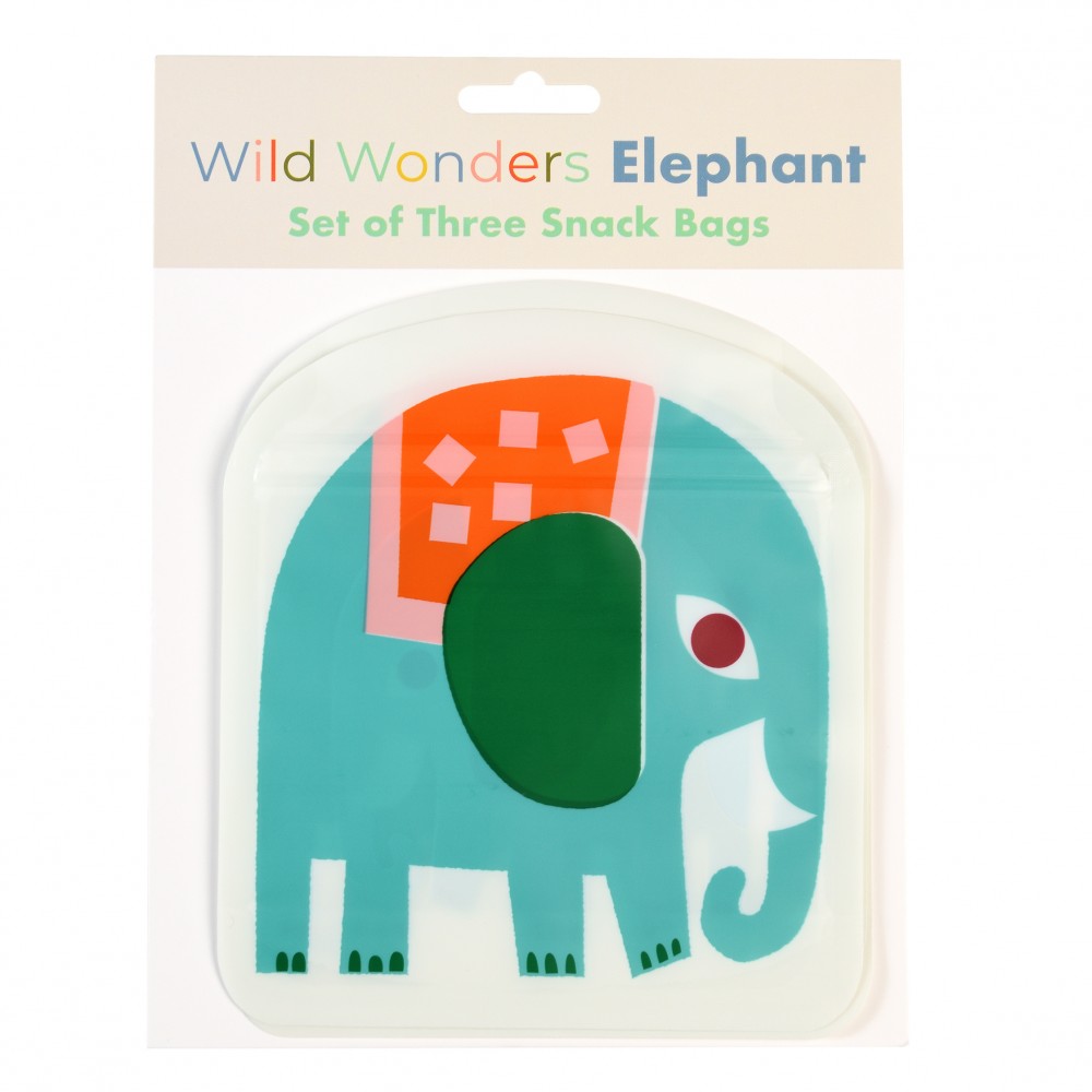 Θήκες για σνακ (3τμχ) Wild Wonders elephant , Rex London Φαγητό